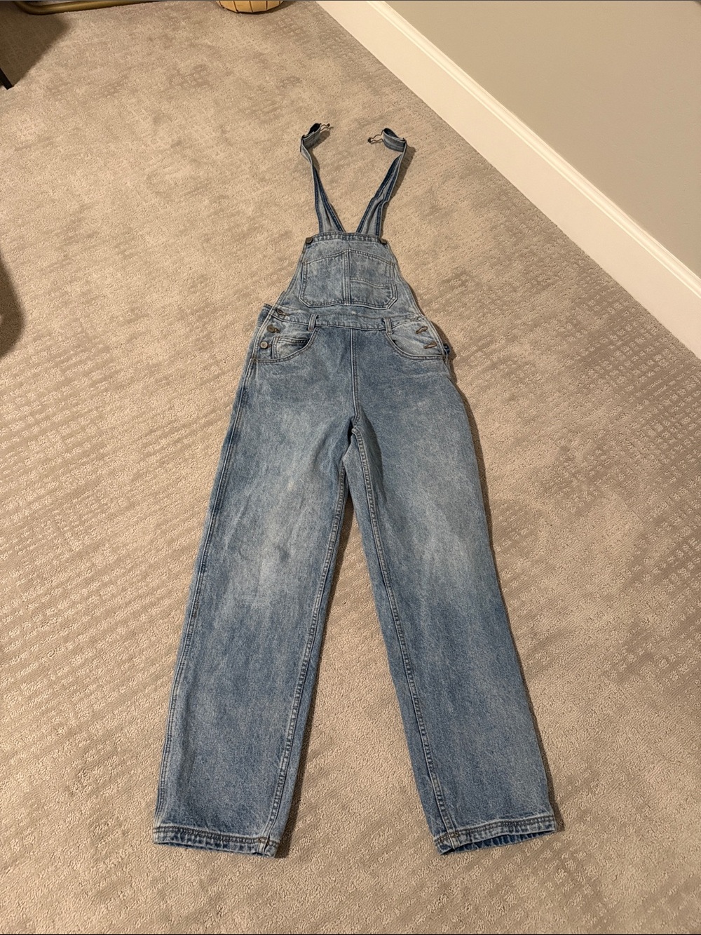 Brandy Melville Light Blue Denim Overalls